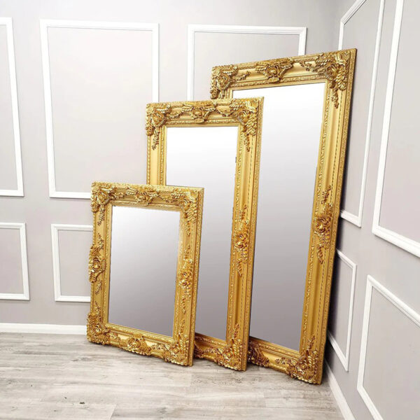 Roma Bevel Mirror in Gold