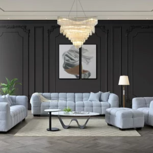 Aluxo Tribeca Sofa Range in Pearl Boucle Fabric
