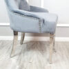 Megan Single Dining Chair Plain Back/Lion Knocker