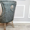 Megan Single Dining Chair Plain Back/Lion Knocker