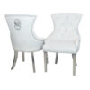 Megan Single Dining Chair Plain Back/Lion Knocker