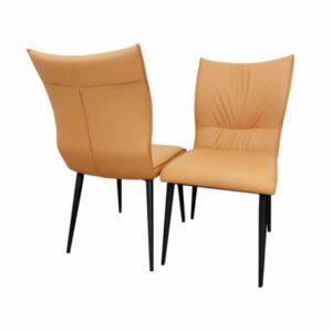 Flora Leather Single Dining Chair
