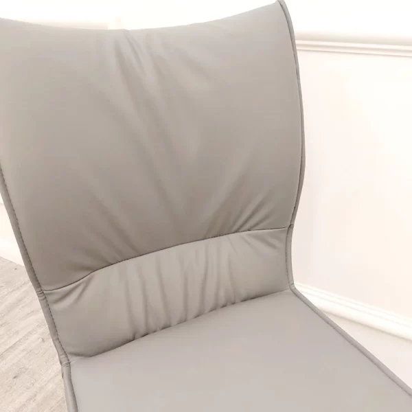 Flora Leather Single Dining Chair