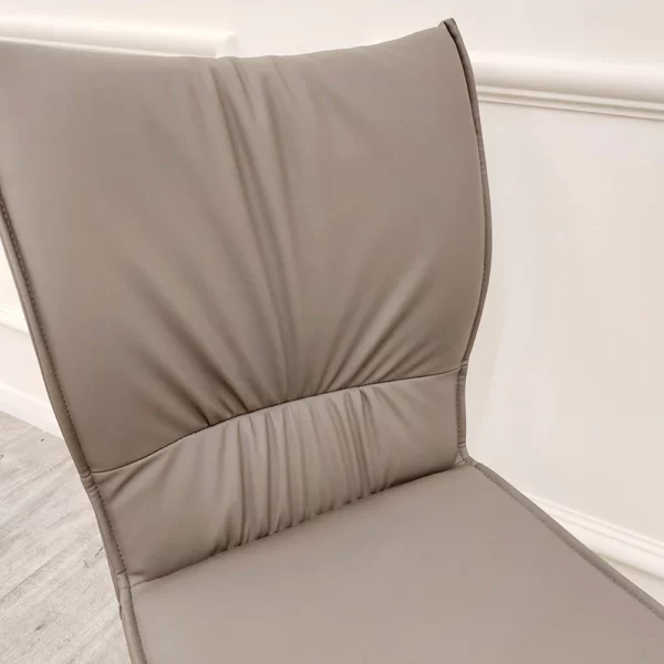 Flora Leather Single Dining Chair