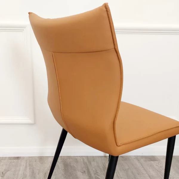 Flora Leather Single Dining Chair