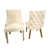 Kensington Single Dining Chair Gold Legs