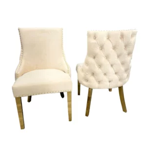 Kensington Single Dining Chair Gold Legs