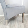 Emma Single Dining Chair with Lion Knocker Buttoned Back