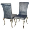 Nicole Single Dining Chair with Plain Back,