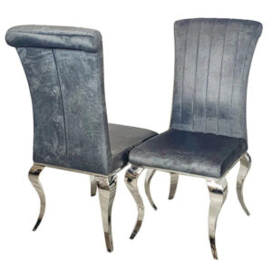 Nicole Single Dining Chair with Plain Back,