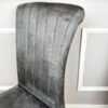 Nicole Single Dining Chair with Plain Back, Line & Cross Stitch