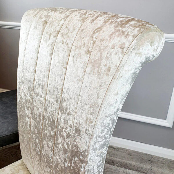 Nicole Single Dining Chair with Plain Back,