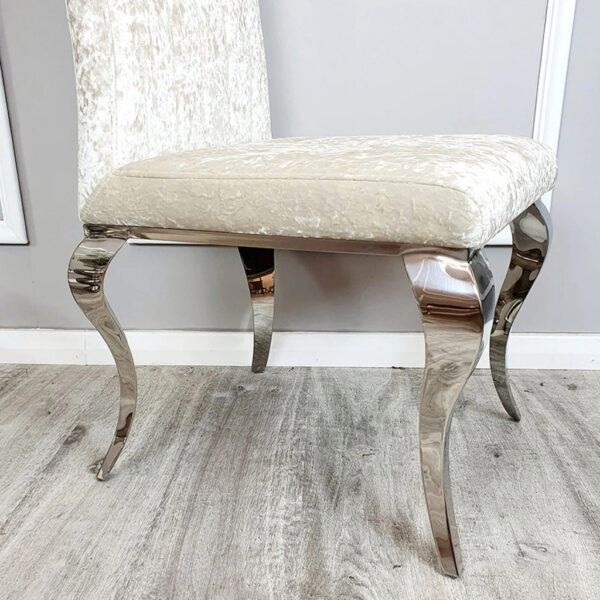 Nicole Single Dining Chair with Plain Back,