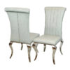 Nicole Single Dining Chair with Plain Back,