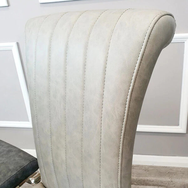 Nicole Single Dining Chair with Plain Back,