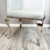 Nicole Single Dining Chair with Plain Back,