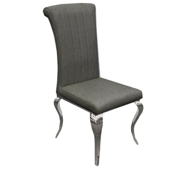 Nicole Single Dining Chair with Plain Back,