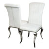 Nicole Single Dining Chair with Plain Back,