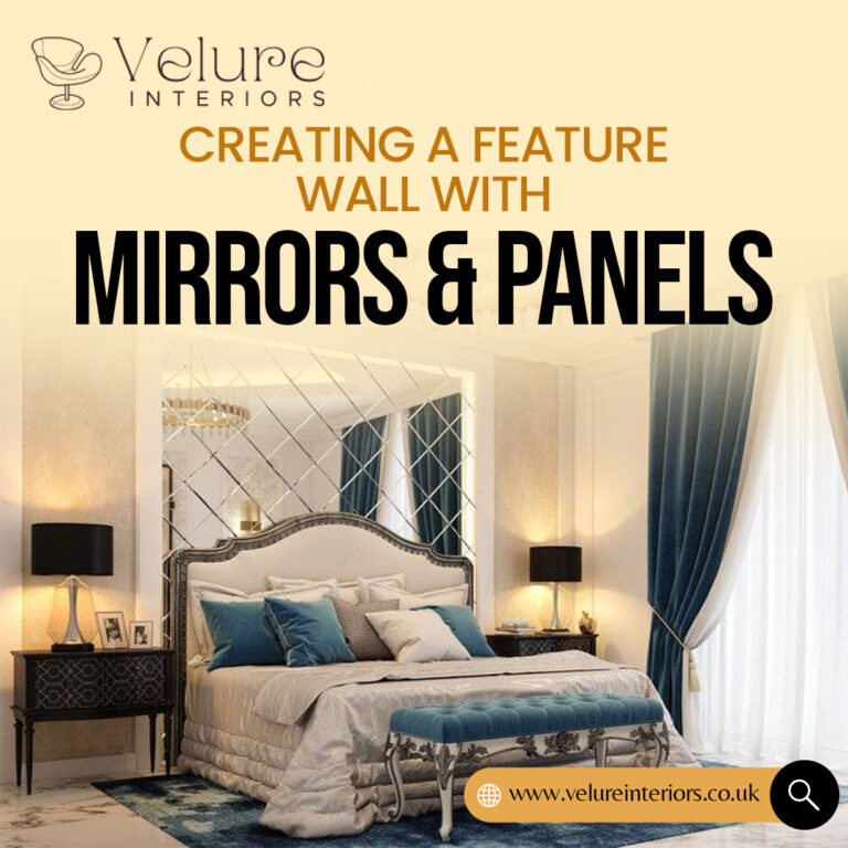 Creating a feature wall with mirrors & panels