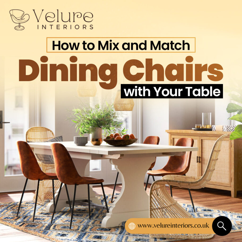 How to mix and match dining chairs with your table?